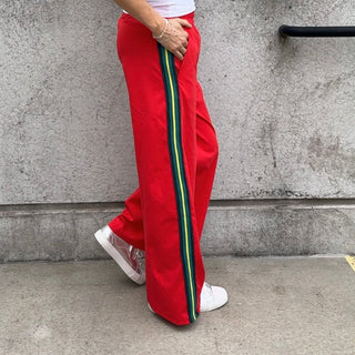 Red stripe joggers *NEW*