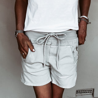 LIGHT GREY cotton ultimate jogger shorts *NEW*