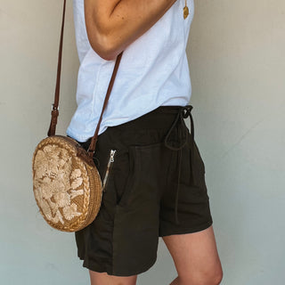 KHAKI cotton ultimate jogger shorts *NEW*