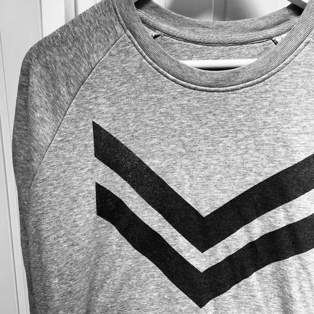 Grey chevon sweatshirt (M, size 12)