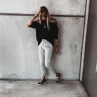 Heather grey IBIZA joggers *relaxed fit* *new*