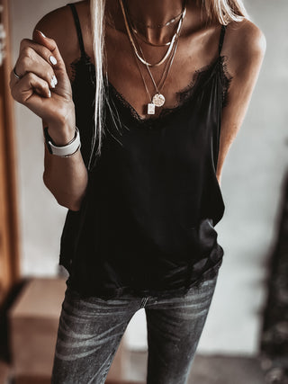 Rimini BLACK lace camisole