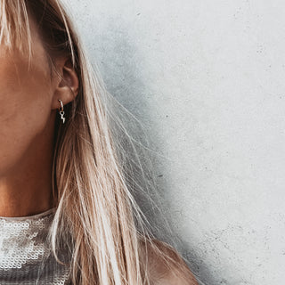 Mini hoop lightning earrings *NEW*