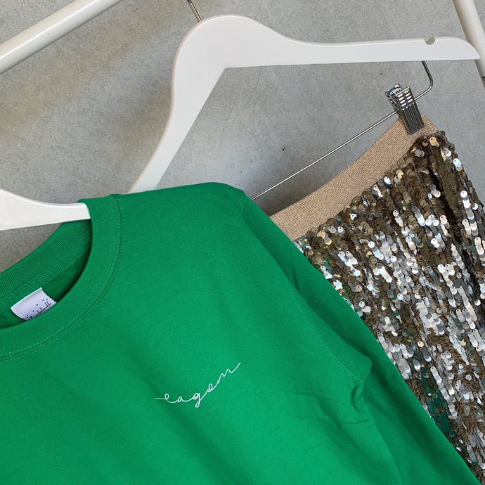 PRE-LOVED neon green Lagom sweatshirt