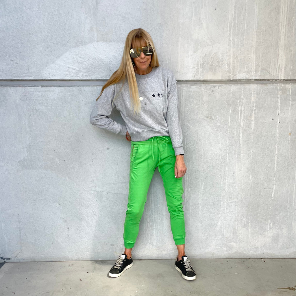 Neon green ULTIMATE joggers – Lucy Dodwell