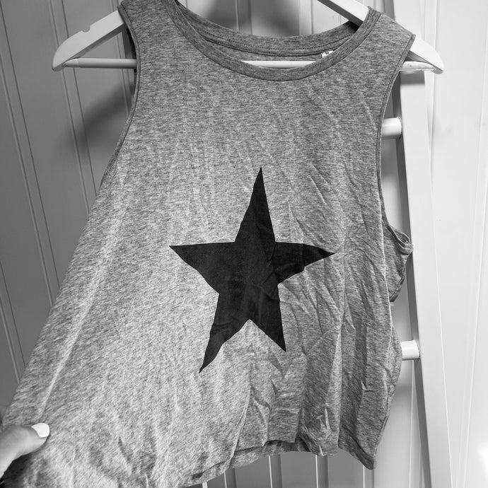 Grey star vest (size 10- 12)