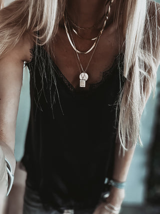 Rimini BLACK lace camisole