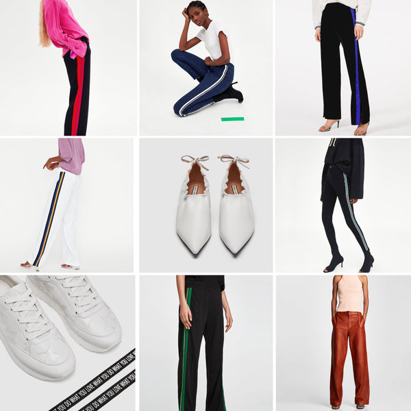Loving these side stripey trousers & shoes from Zara!