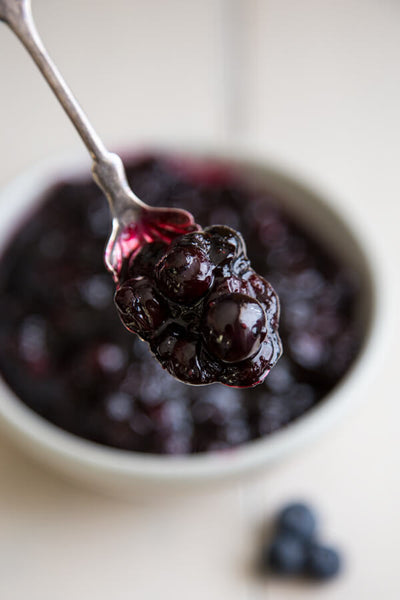 Super easy blueberry compote recipe...