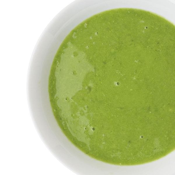 Recipe for delicious pea & pesto soup 💚