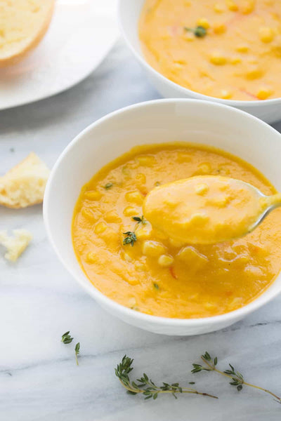 Delicious sweetcorn soup!