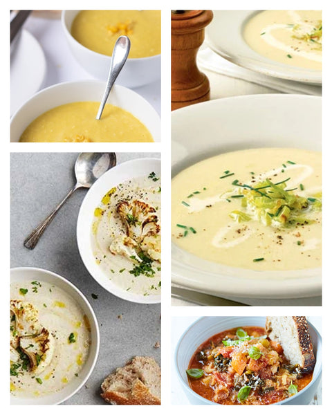 Soup menu & recipes for the week...