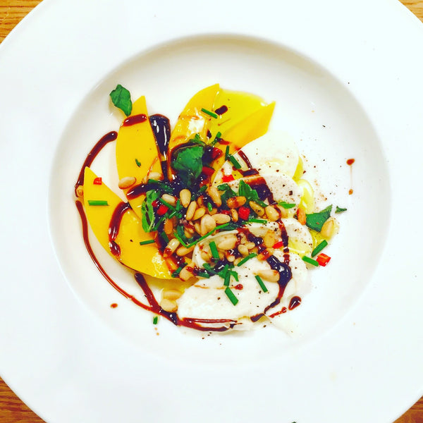 Mango, mozzarella & basil salad