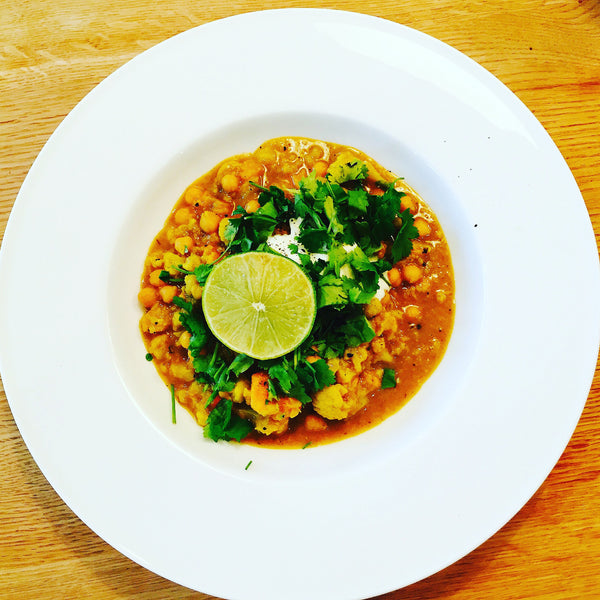 Easy and delicious chickpea & sweet potato curry