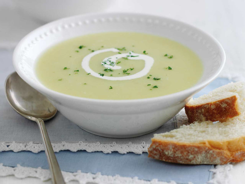 The easiest lunch: leek & potato soup!