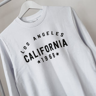 California Los Angeles WHITE/BLACK sweatshirt *NEW*