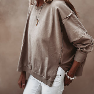 Taupe Perugia super slouchy sweatshirt *NEW*