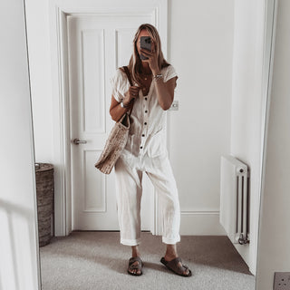 Ribera Cream linen boilersuit *NEW*