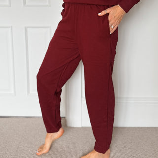 Burgundy College joggers *NEW*