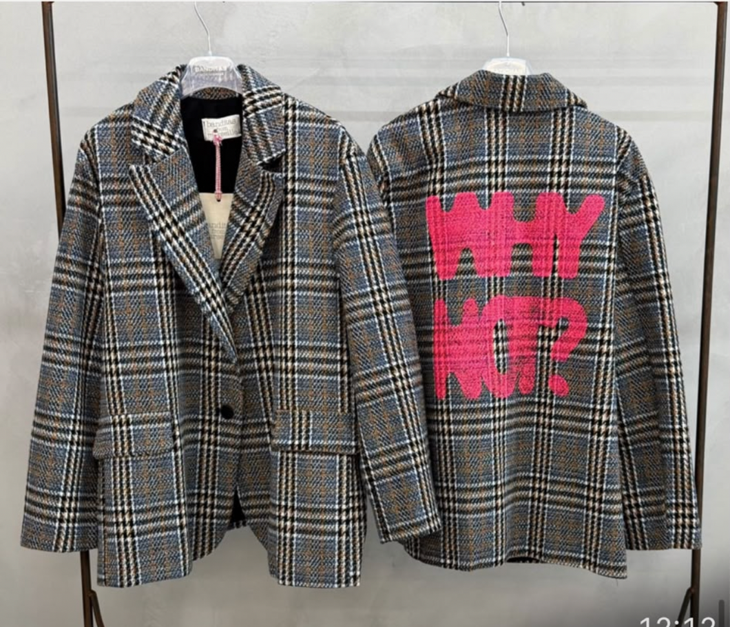 WHY NOT check blazer *NEW*