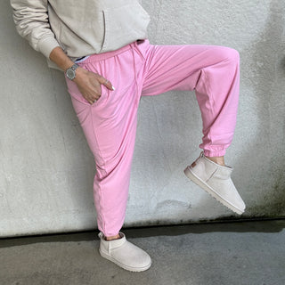 COLLEGE super slouchy PINK joggers *NEW*