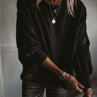 BLACK Perugia super slouchy sweatshirt *NEW*