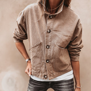 Sand denim jacket *NEW*