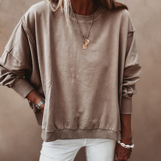 Taupe Perugia super slouchy sweatshirt *NEW*