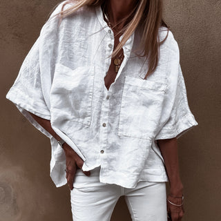 Tana linen white blouse *NEW*