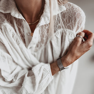Tabu Vintage white Lace Blouse *NEW*