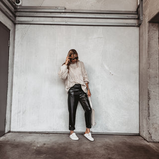 Faux leather jeans joggers *NEW*