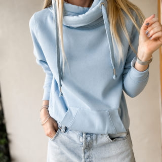 Light blue crossover college hoody *NEW*