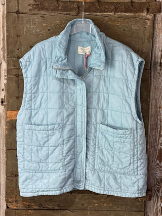Aqua quilted gilet jacket *NEW*