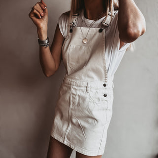 Dallas denim dungaree dress *NEW*