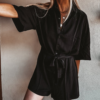 Pia black playsuit *NEW*