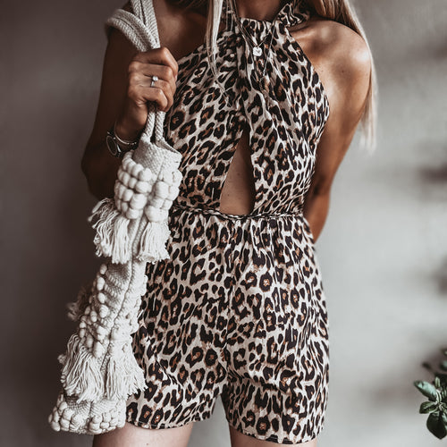 Lara Leopard playsuit *NEW*