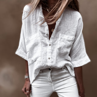 Tana linen white blouse *NEW*