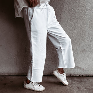 White WINNIE joggers *NEW*