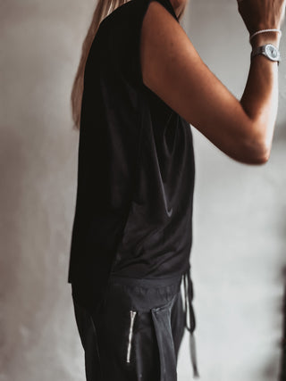 The perfect tee tank DARK HEATHER GREY top *NEW*