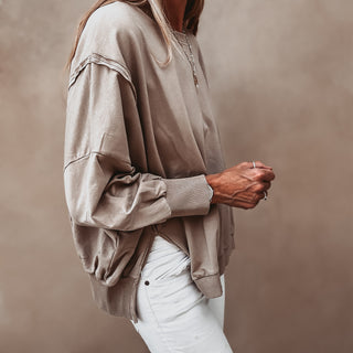 Taupe Perugia super slouchy sweatshirt *NEW*