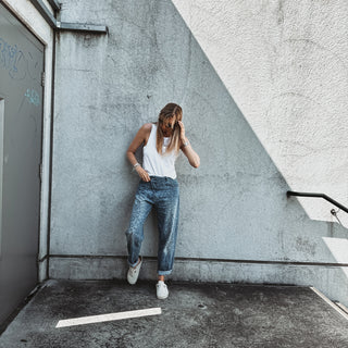The Leopard BLUE denim joggers *NEW*