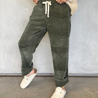 Moss green cord joggers *NEW*