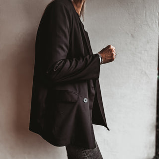 Black double breasted  blazer NEW*