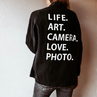 Black/white Life Art Coatigan *NEW*