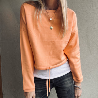 Native slightly cropped CORAL sweatshirt *relaxed style*