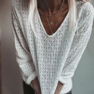 Lucie Vintage white Lace Blouse *NEW*