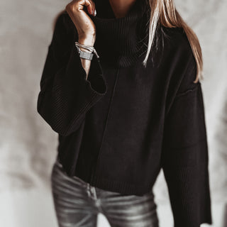 Detachable BLACK roll neck jumper *NEW*