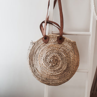 Round Moroccan basket bag  *NEW*