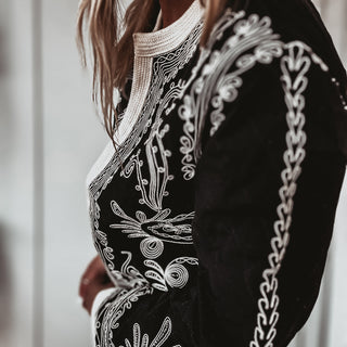Mandarin MONOCHROME Eden quilted jacket *NEW*