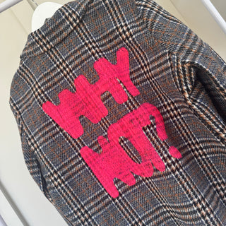 Neon WHY NOT check blazer *NEW*